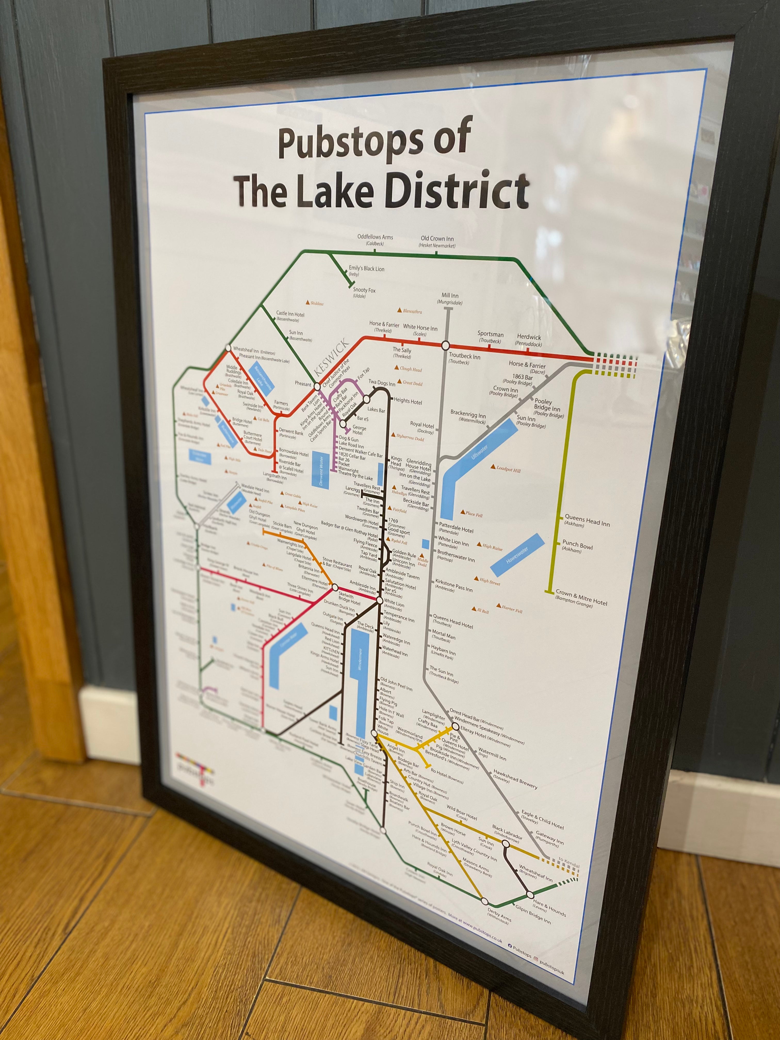Framed ’Pubstops’ Print