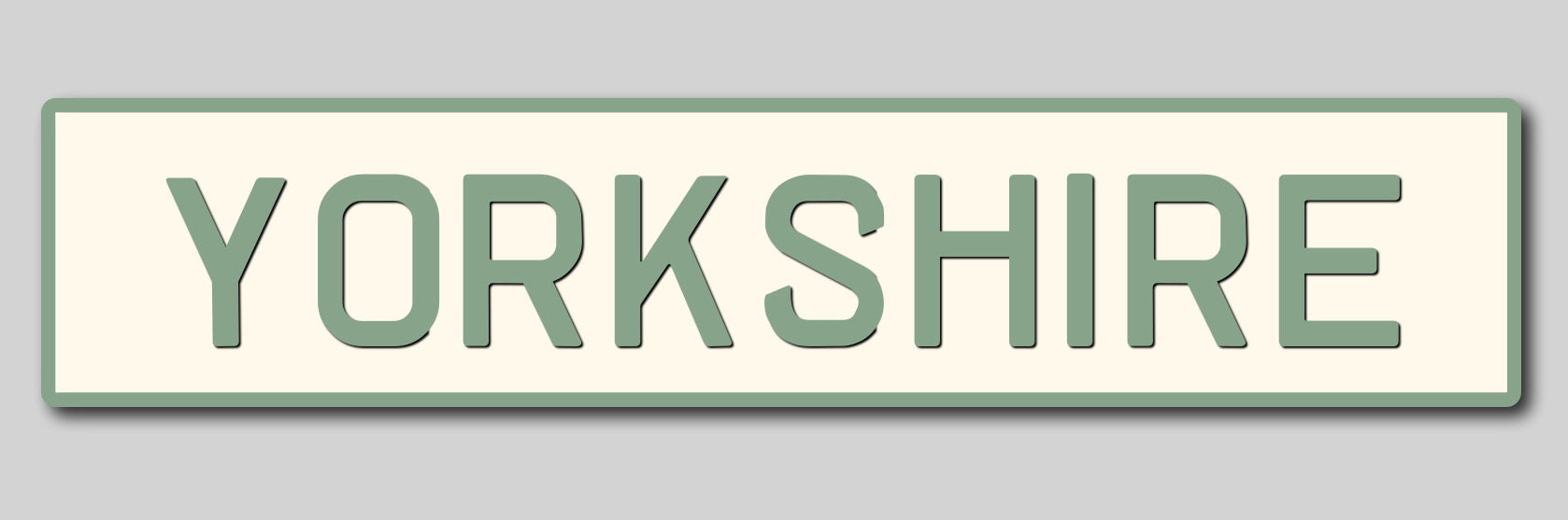 'Yorkshire' Enamel Sign