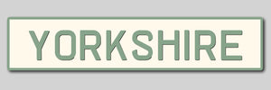 'Yorkshire' Enamel Sign