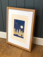 Load image into Gallery viewer, Framed Ilkley Trees &amp; Geese Picture
